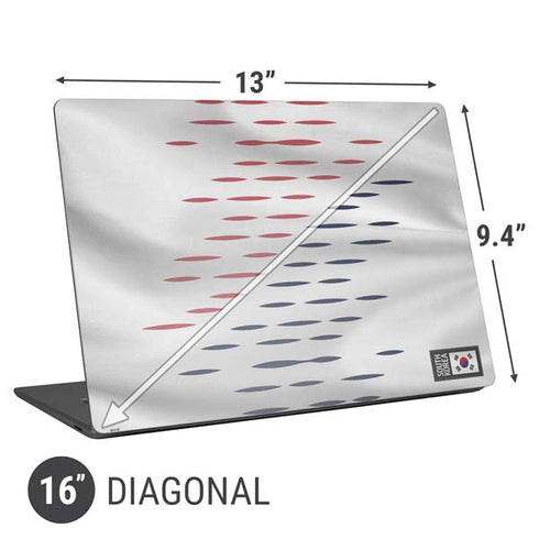 South Korea Soccer Flag Universal Laptop 16in (13 x 9.4in) Skin